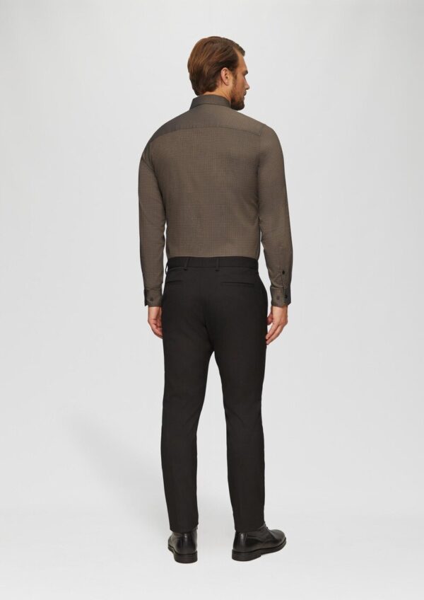 Tailored Fit: Hemd mit Hahnentrittmuster