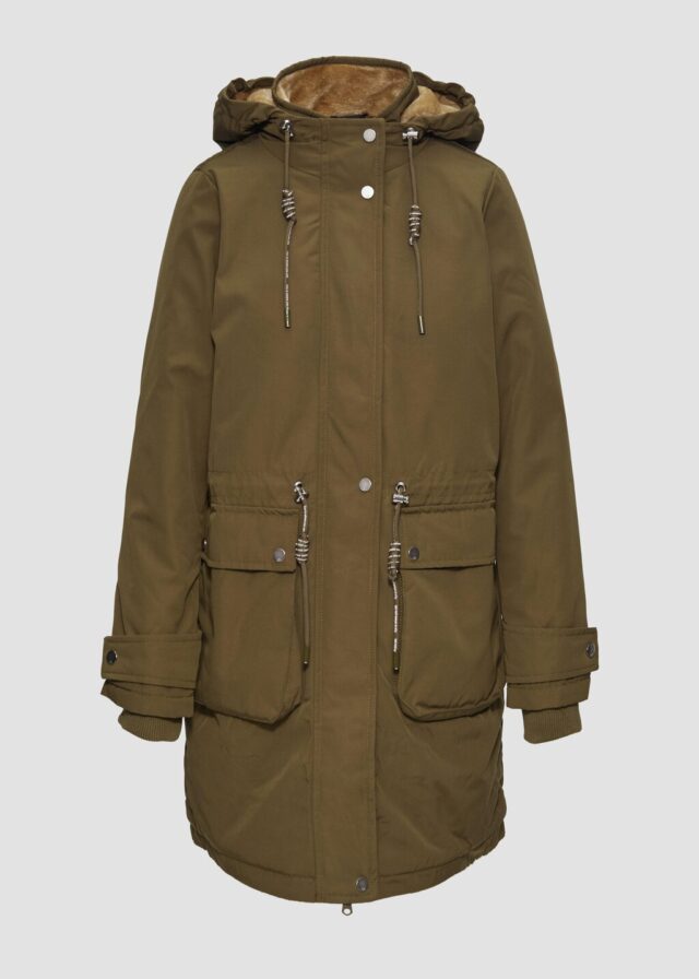 Gefütterter Parka mit Kapuze