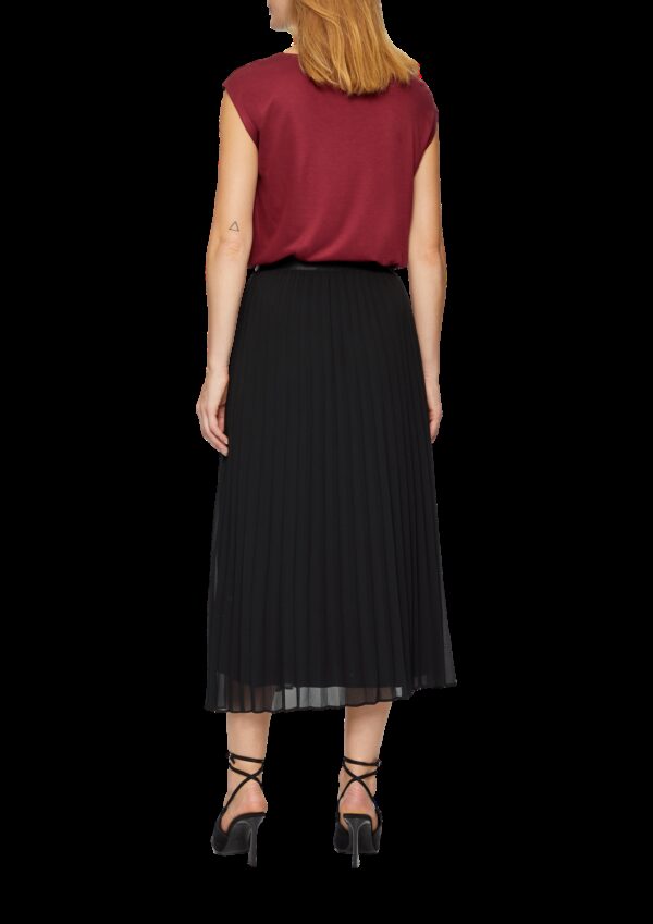 Plissierter Rock mit elastischem Bund