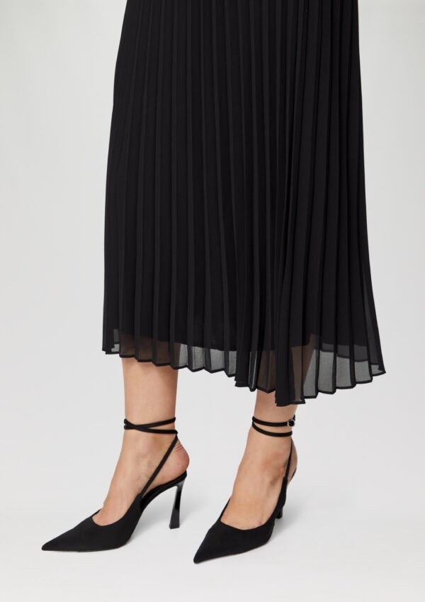 Plissierter Rock mit elastischem Bund