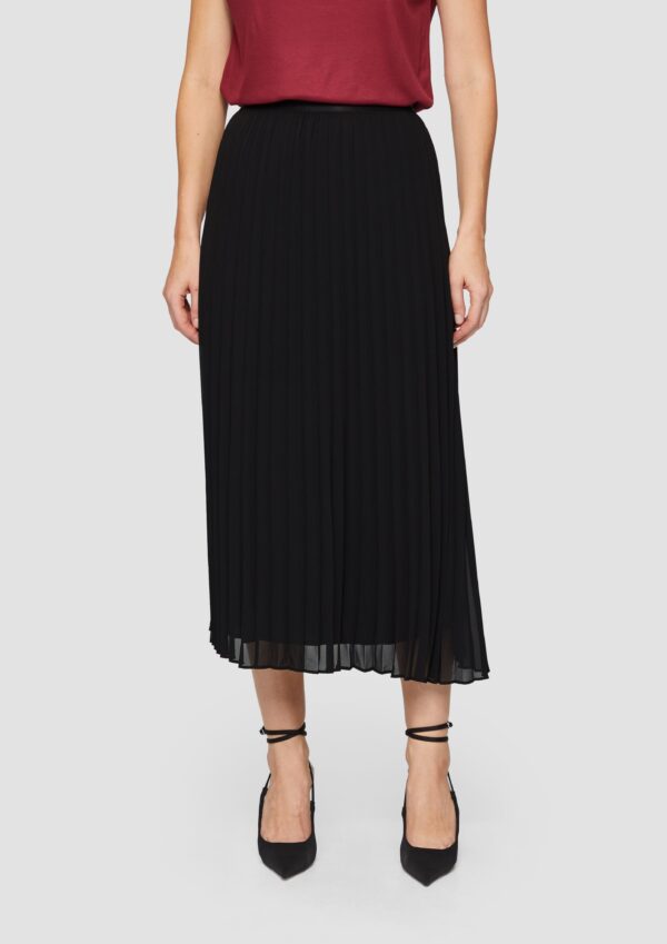 Plissierter Rock mit elastischem Bund