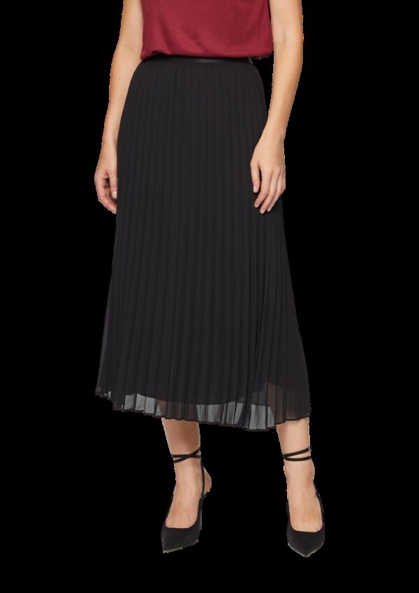 Plissierter Rock mit elastischem Bund