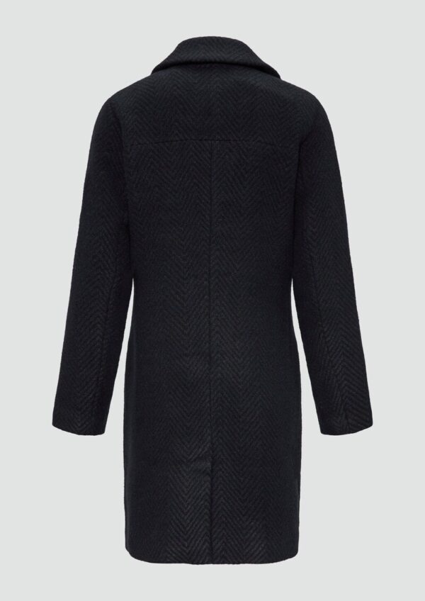 Mantel mit Reverskragen und klassischem Fischgrat-Muster