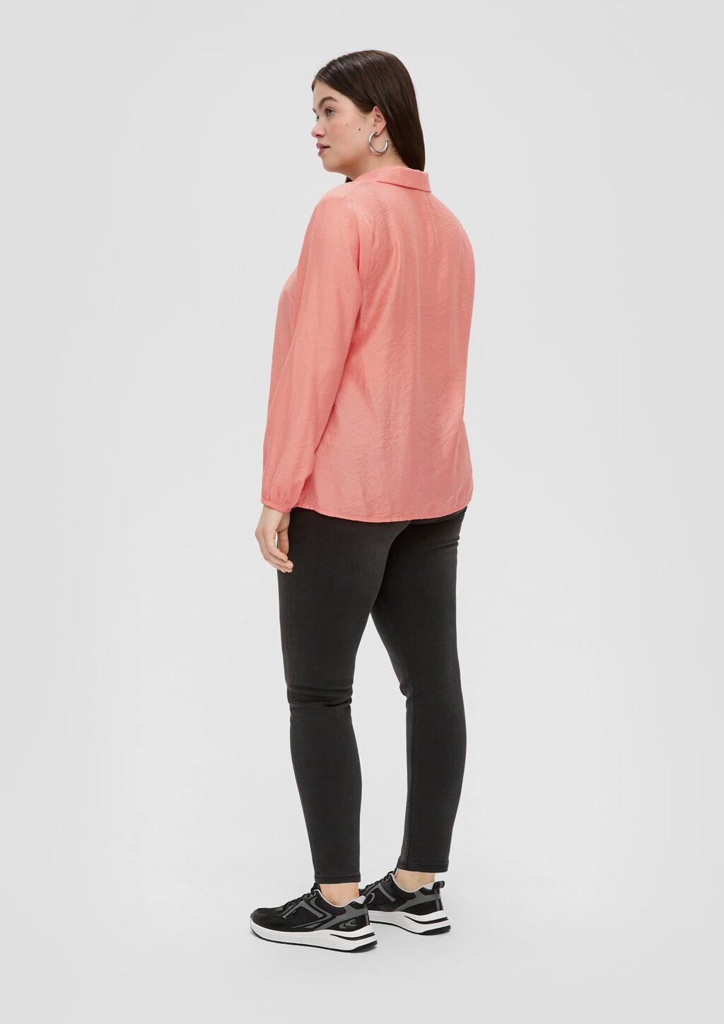 Hemdbluse mit Dobby-Struktur