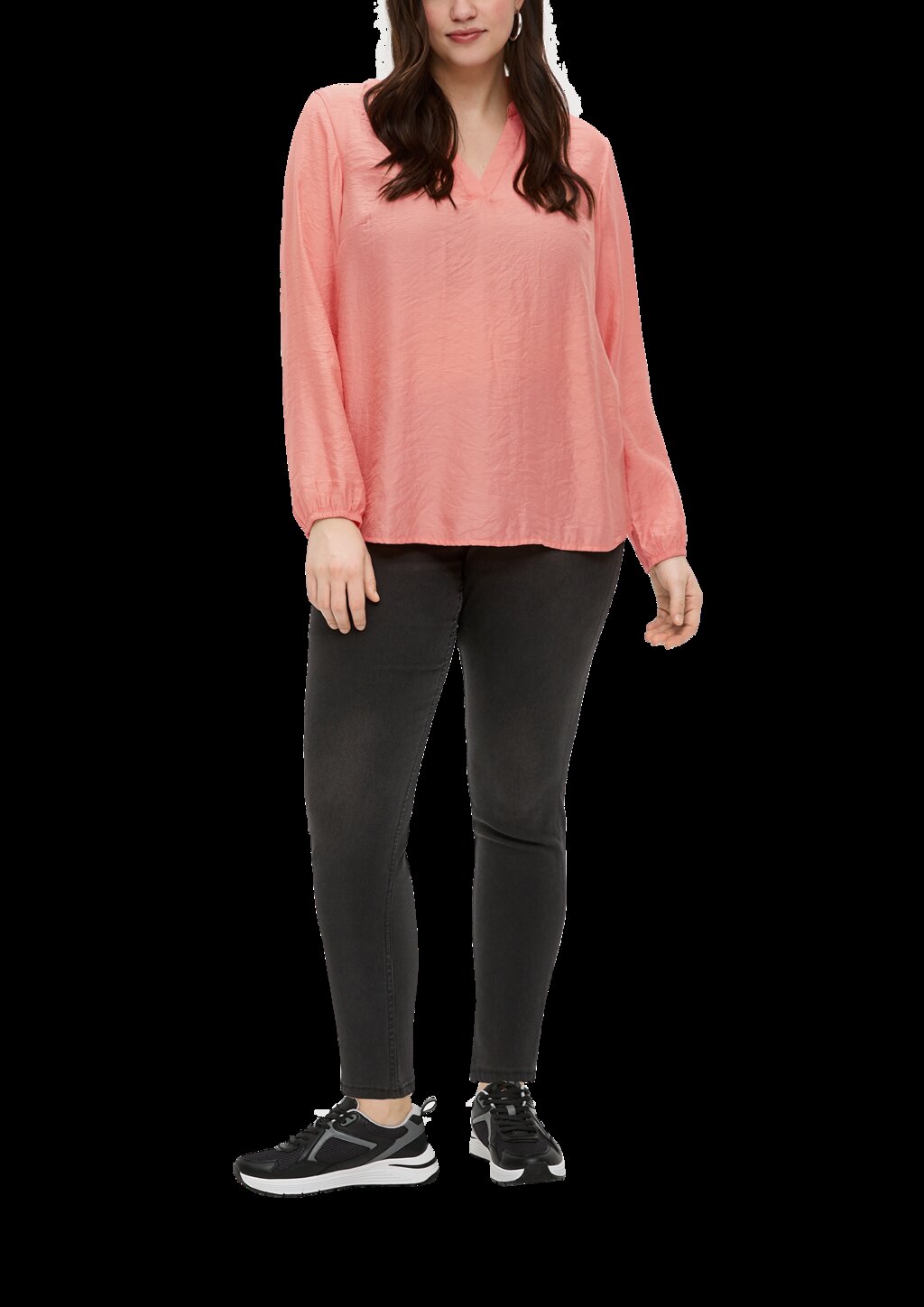 Hemdbluse mit Dobby-Struktur