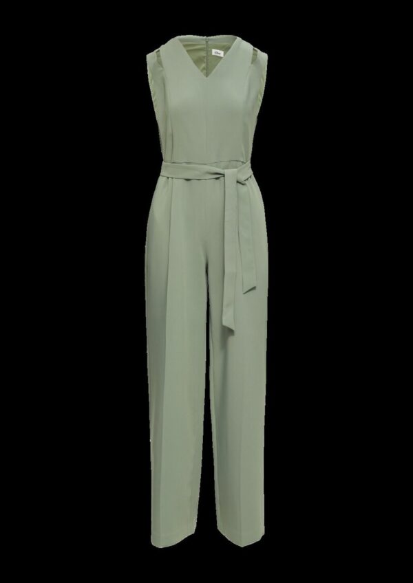 Twill-Jumpsuit mit Cut-Outs