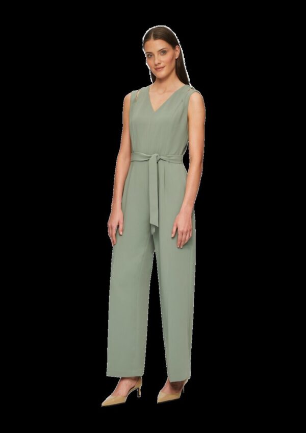 Twill-Jumpsuit mit Cut-Outs