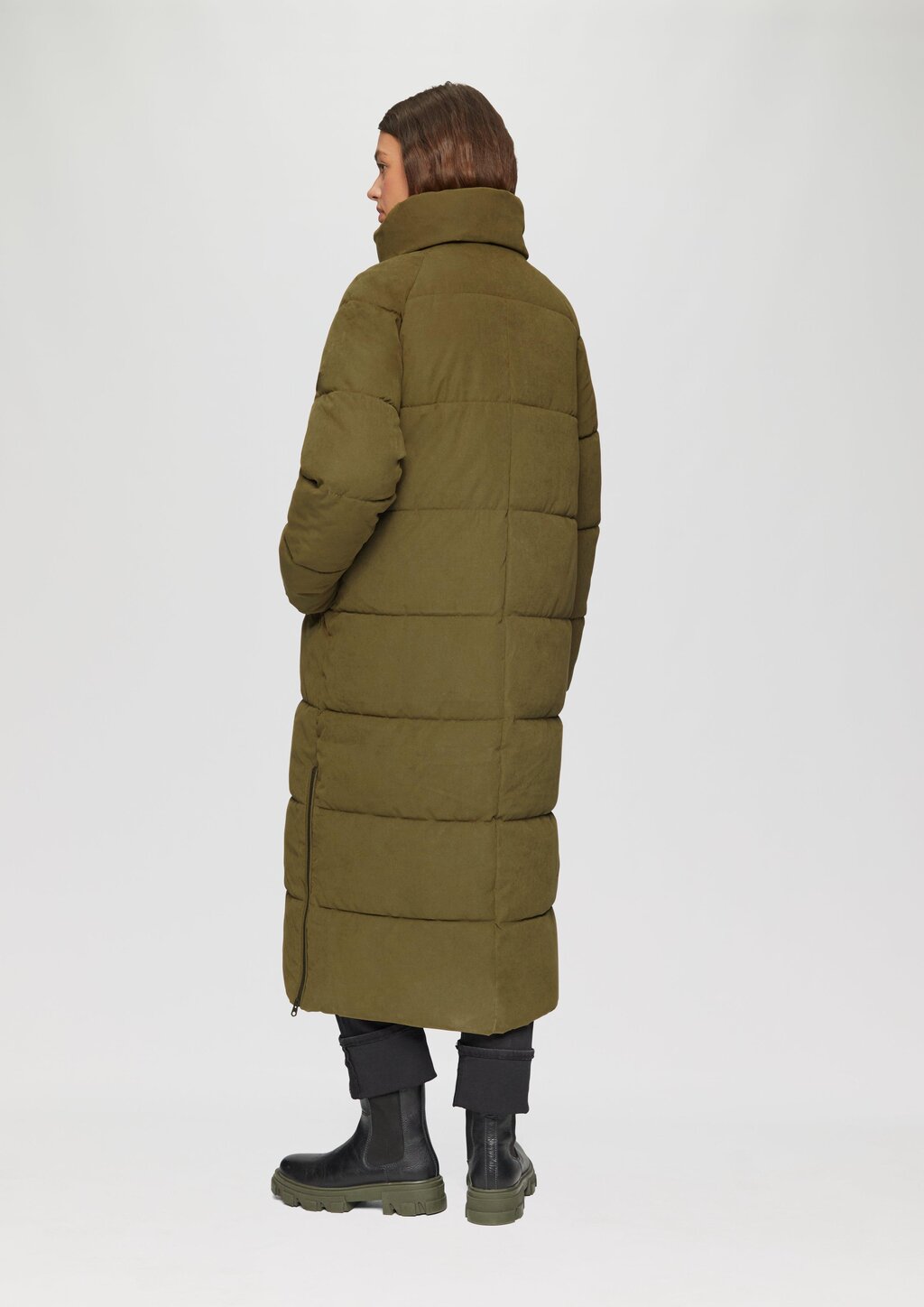 Langer wattierter Mantel