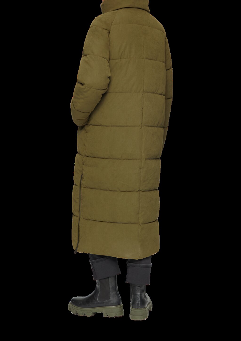 Langer wattierter Mantel