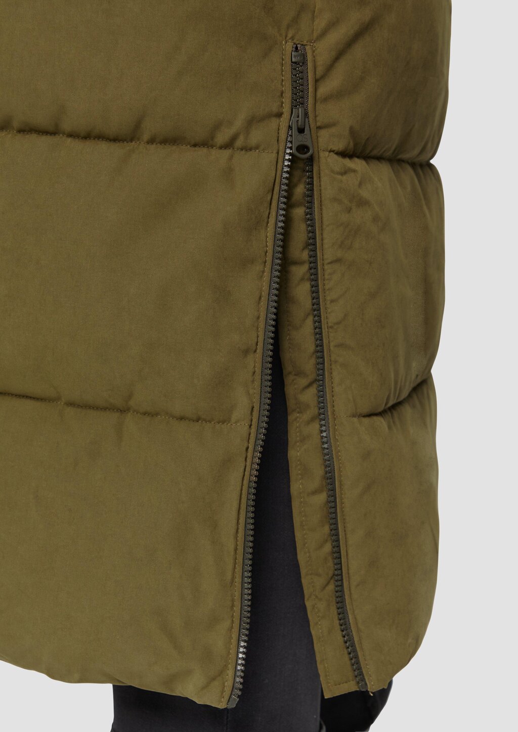 Langer wattierter Mantel