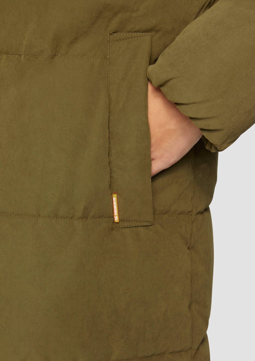 Langer wattierter Mantel