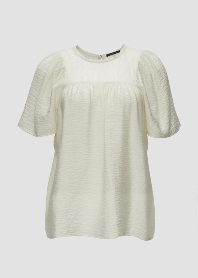 Bluse mit Leo-Spitze