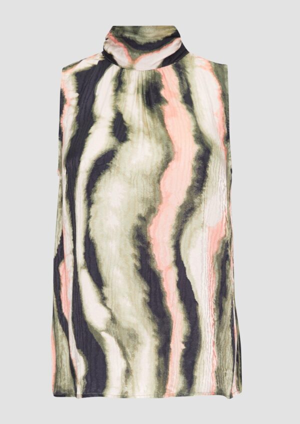 Blusentop aus Jacquard mit Schluppe