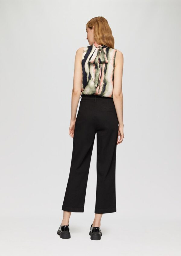 Blusentop aus Jacquard mit Schluppe