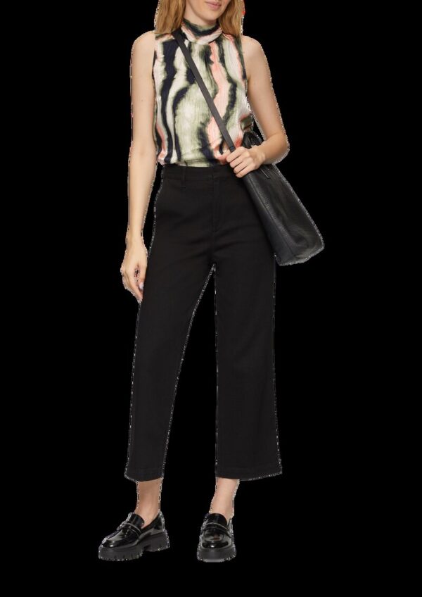 Blusentop aus Jacquard mit Schluppe