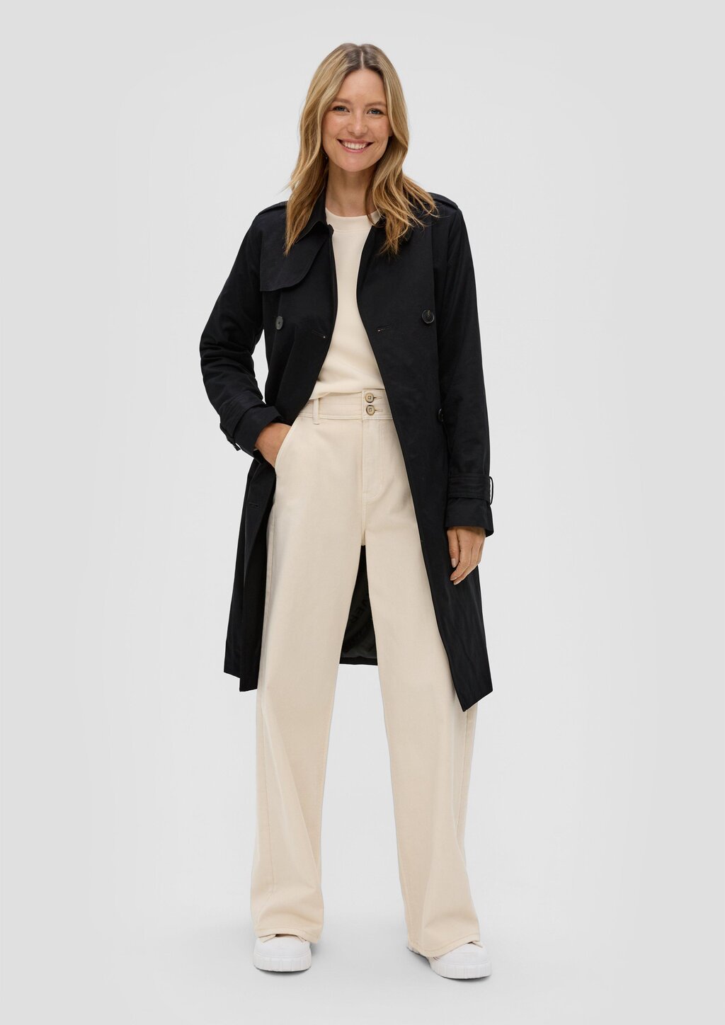 Langer Trench-Coat