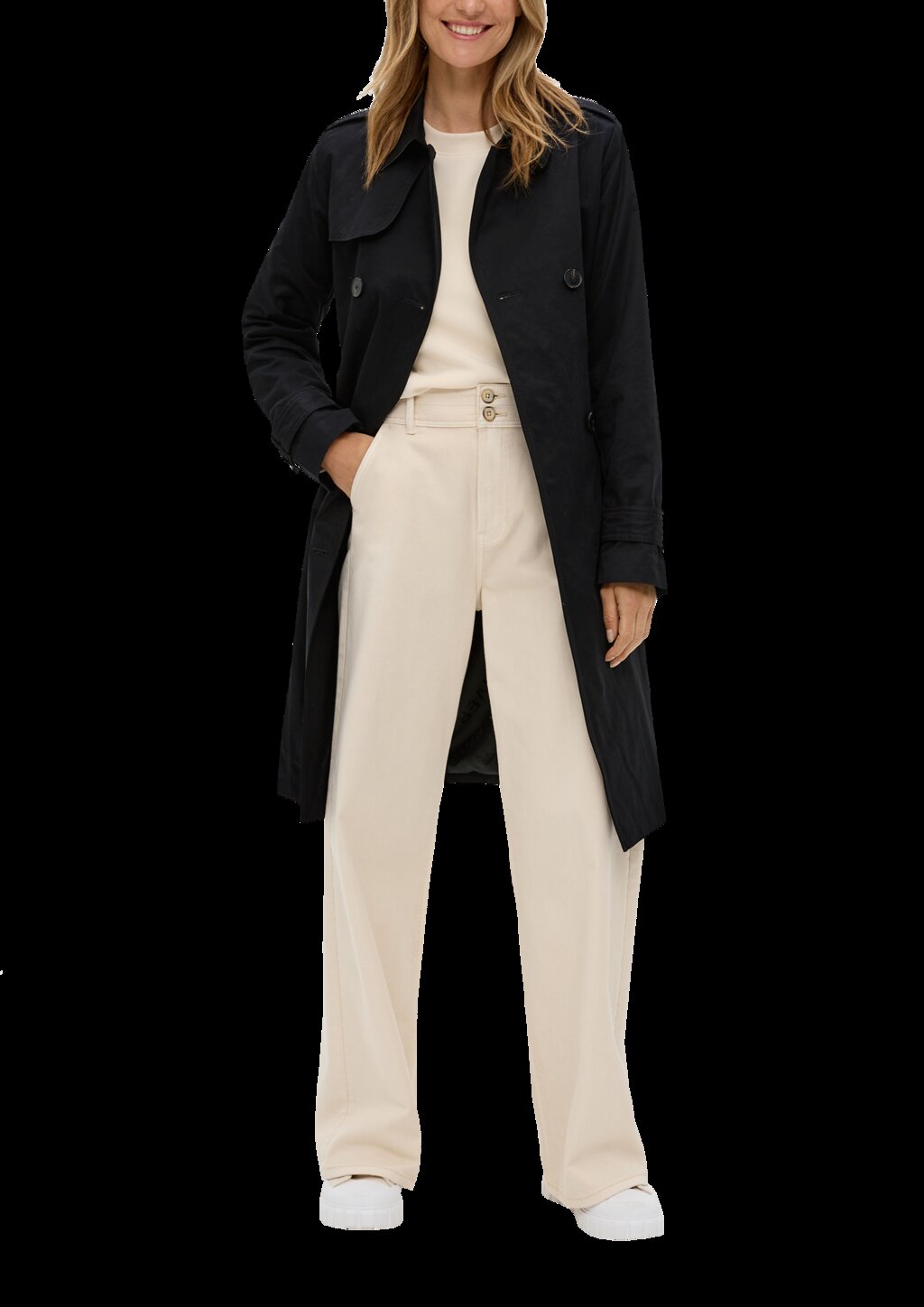 Langer Trench-Coat
