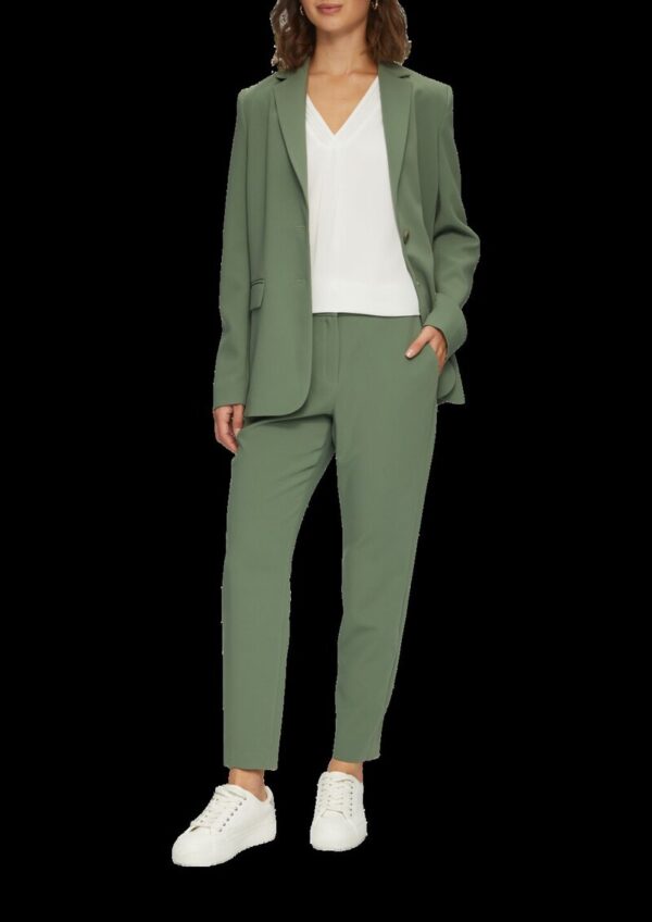 Longblazer aus Twill mit Reverskragen