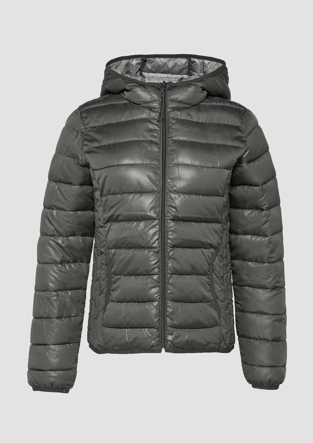 Gesteppte Outdoor-Jacke mit Kapuze
