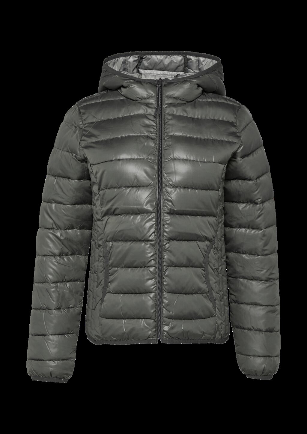 Gesteppte Outdoor-Jacke mit Kapuze