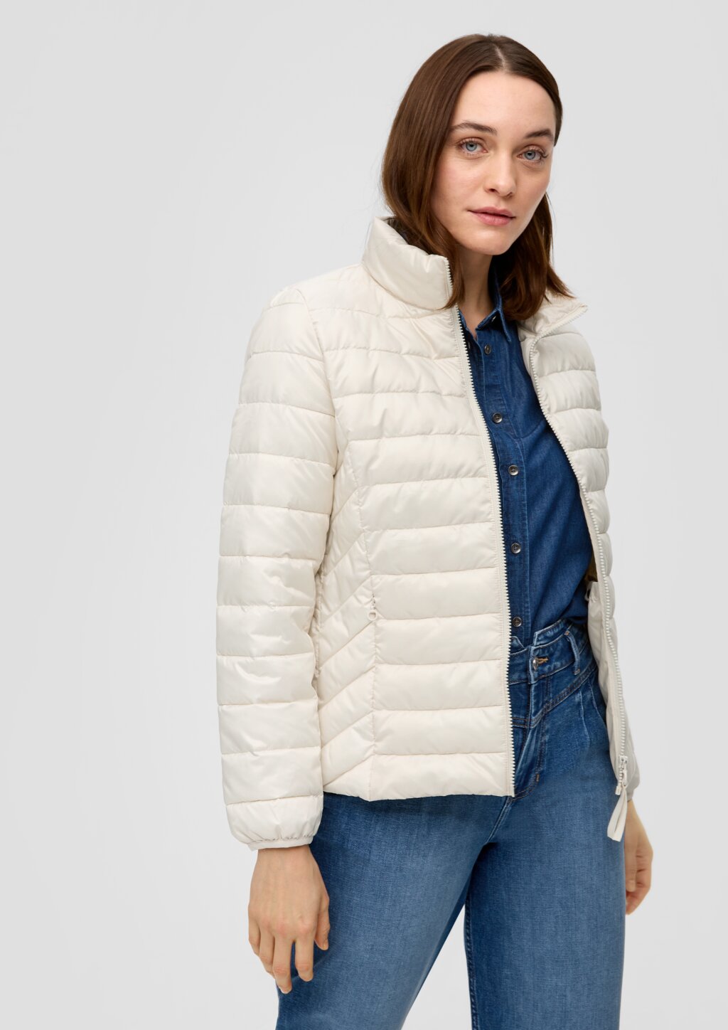 Steppjacke mit Stehkragen