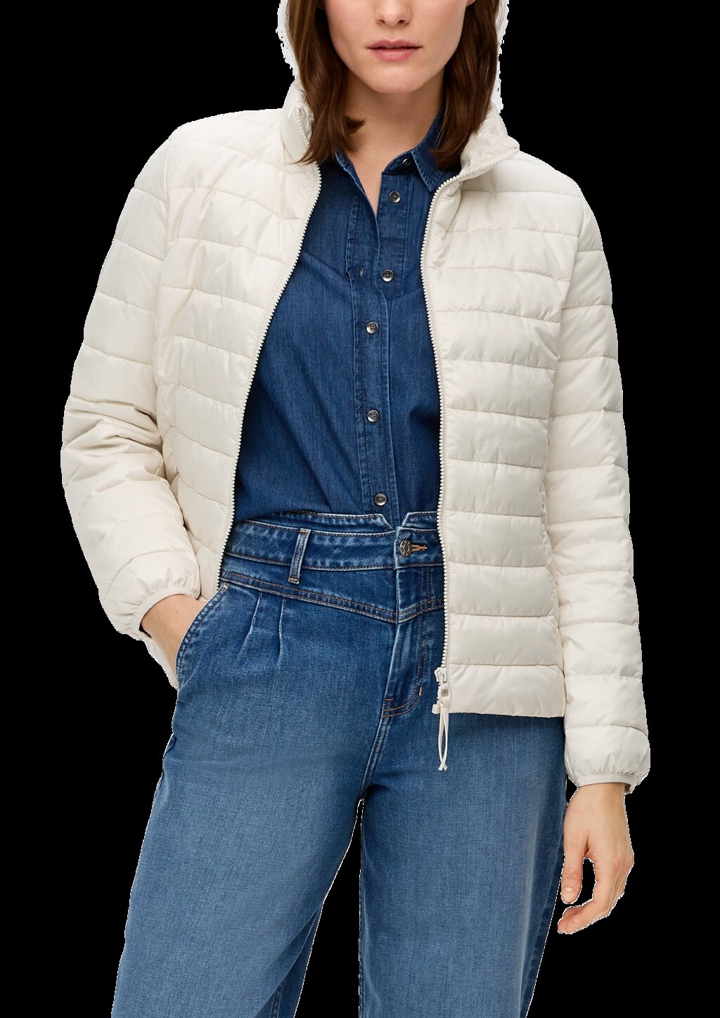 Steppjacke mit Stehkragen