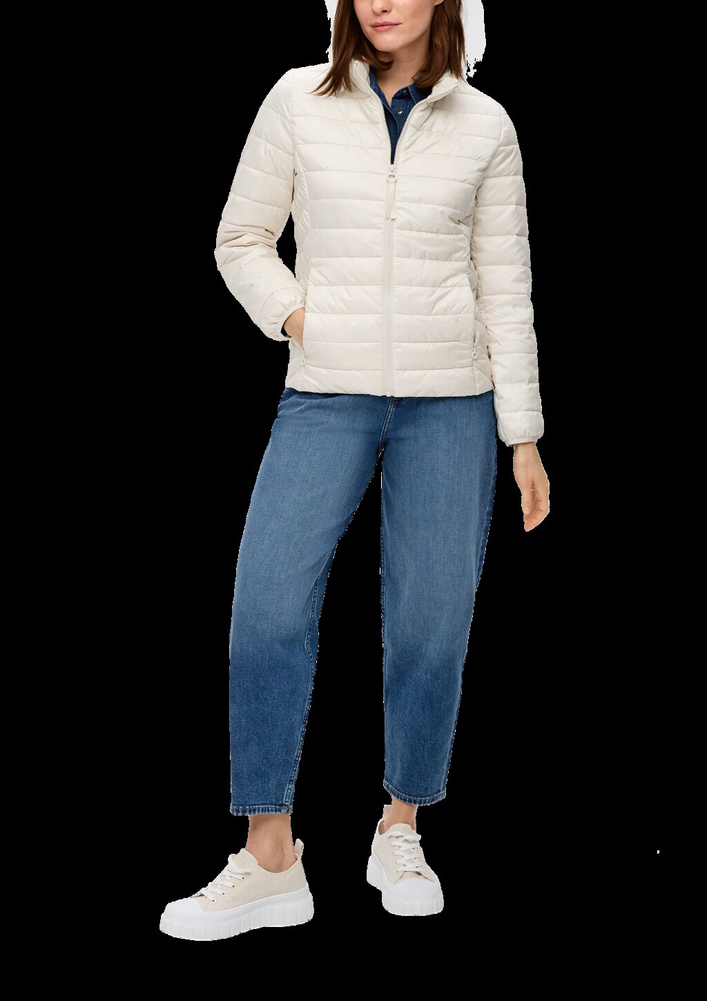 Steppjacke mit Stehkragen