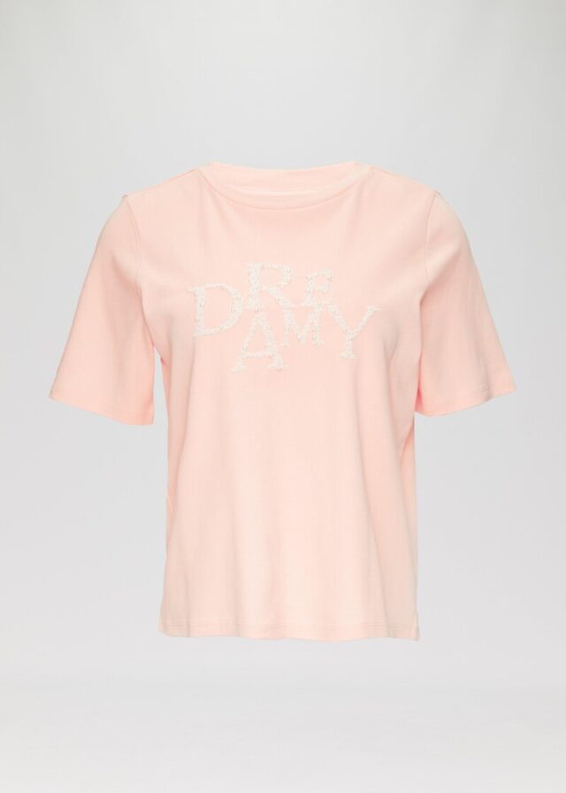 Shirt mit Schmuckperlen-Applikation