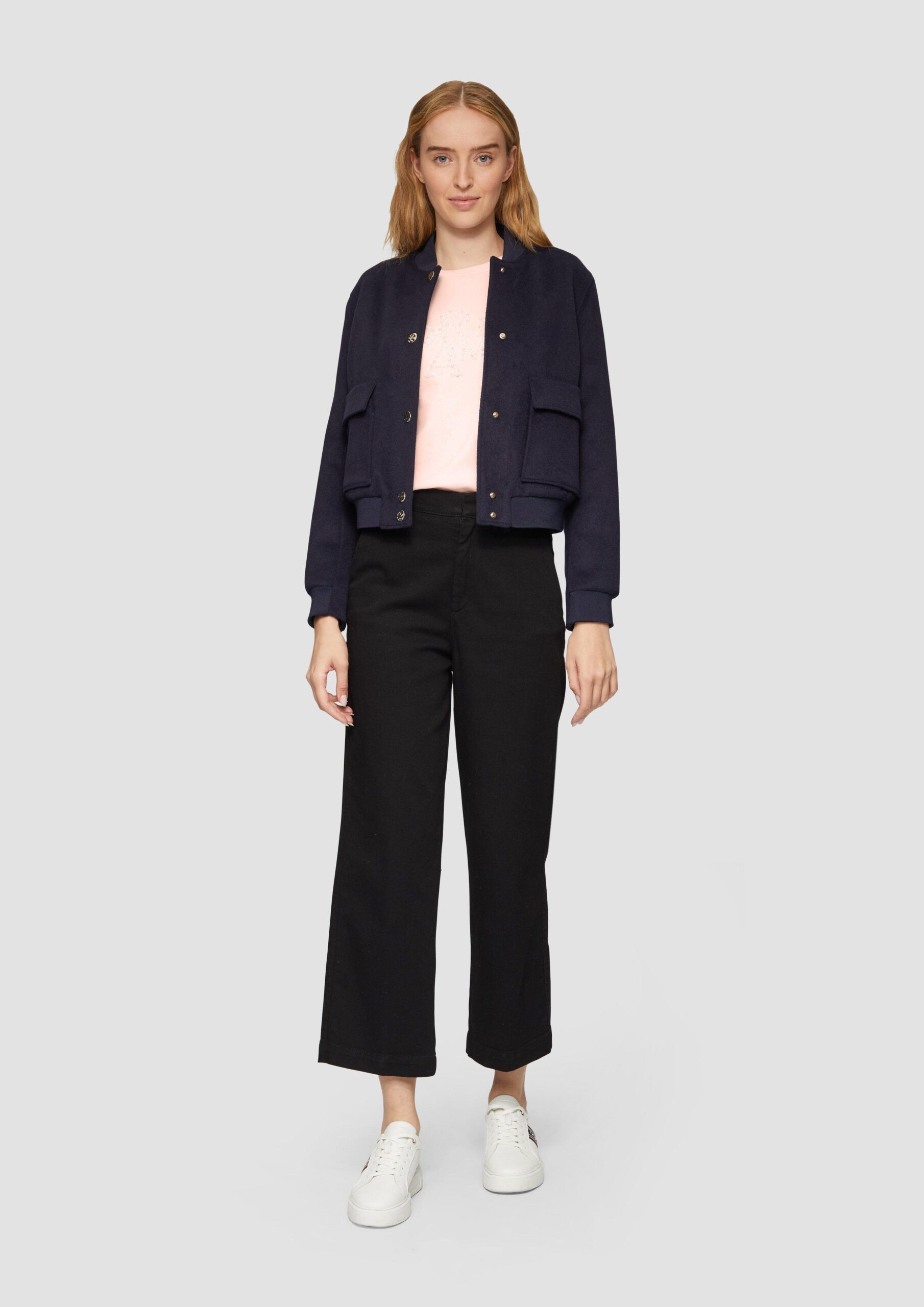 Shirt mit Schmuckperlen-Applikation