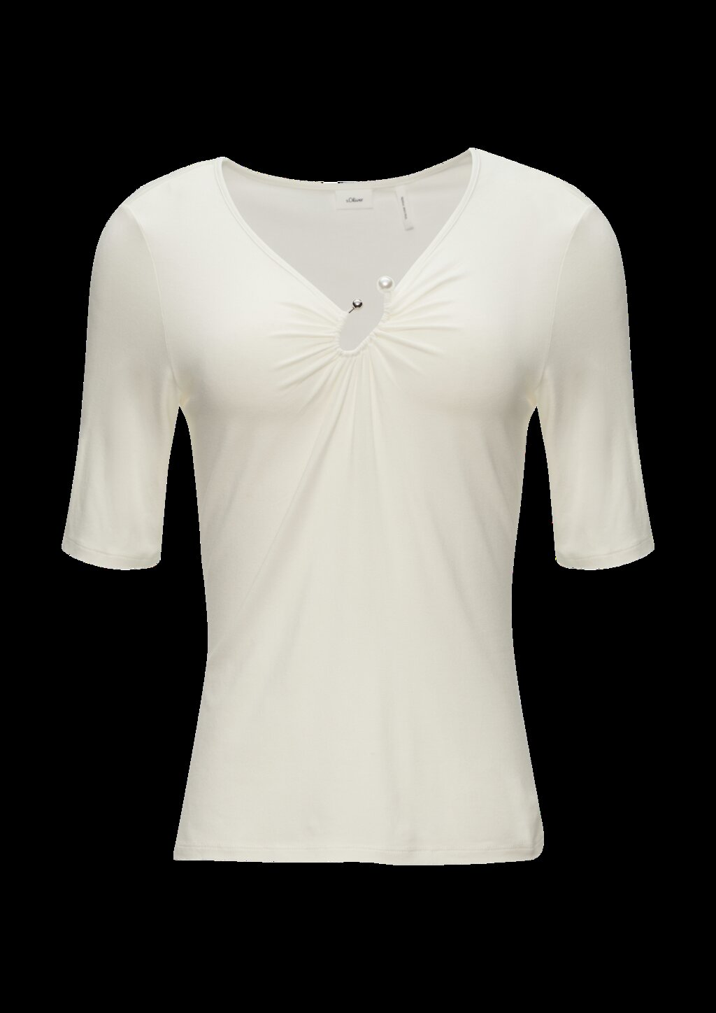 T-Shirt mit Schmuckdetail