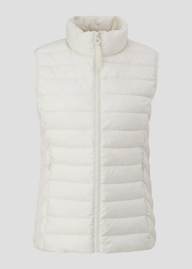 Steppweste mit Stehkragen