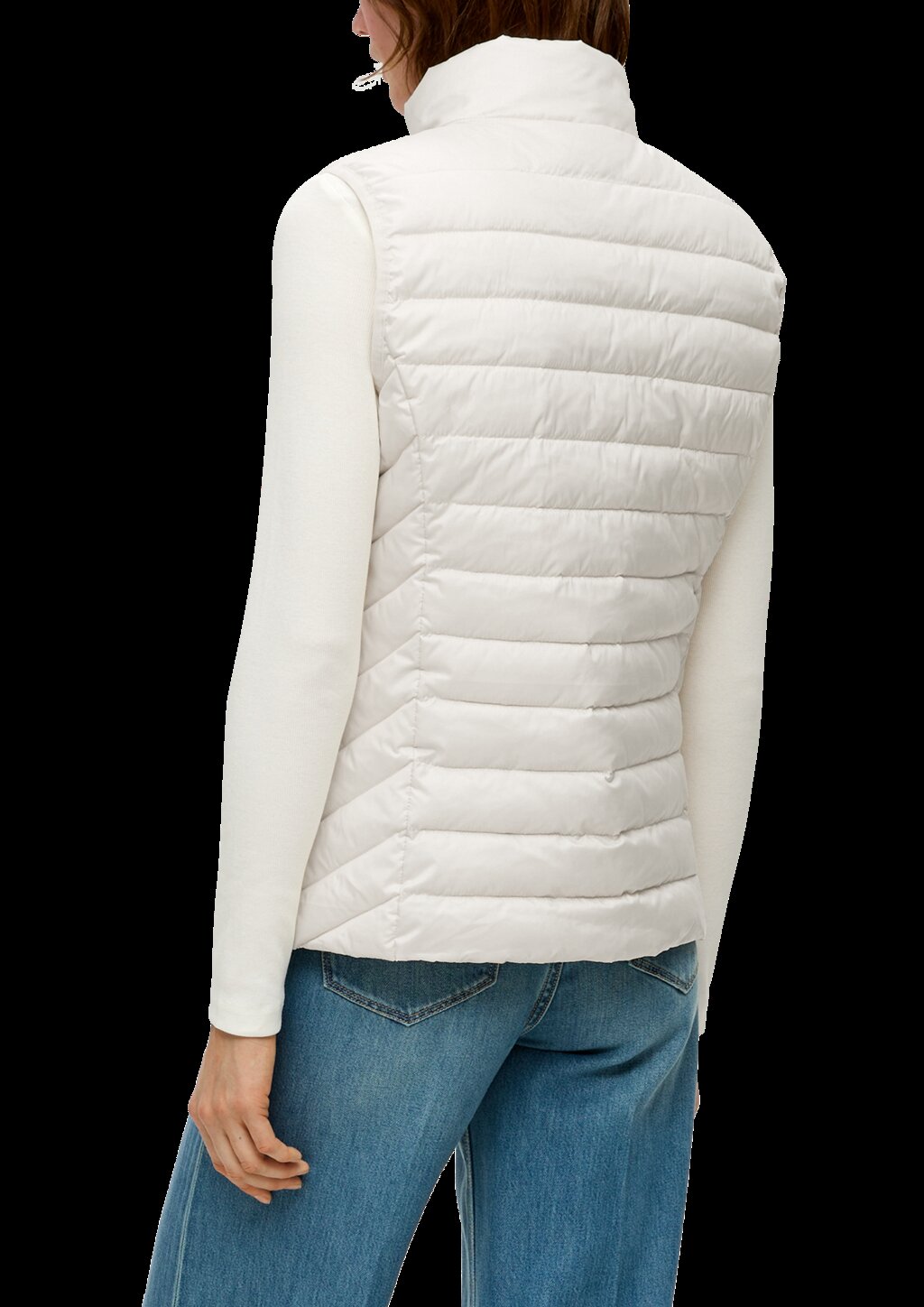 Steppweste mit Stehkragen