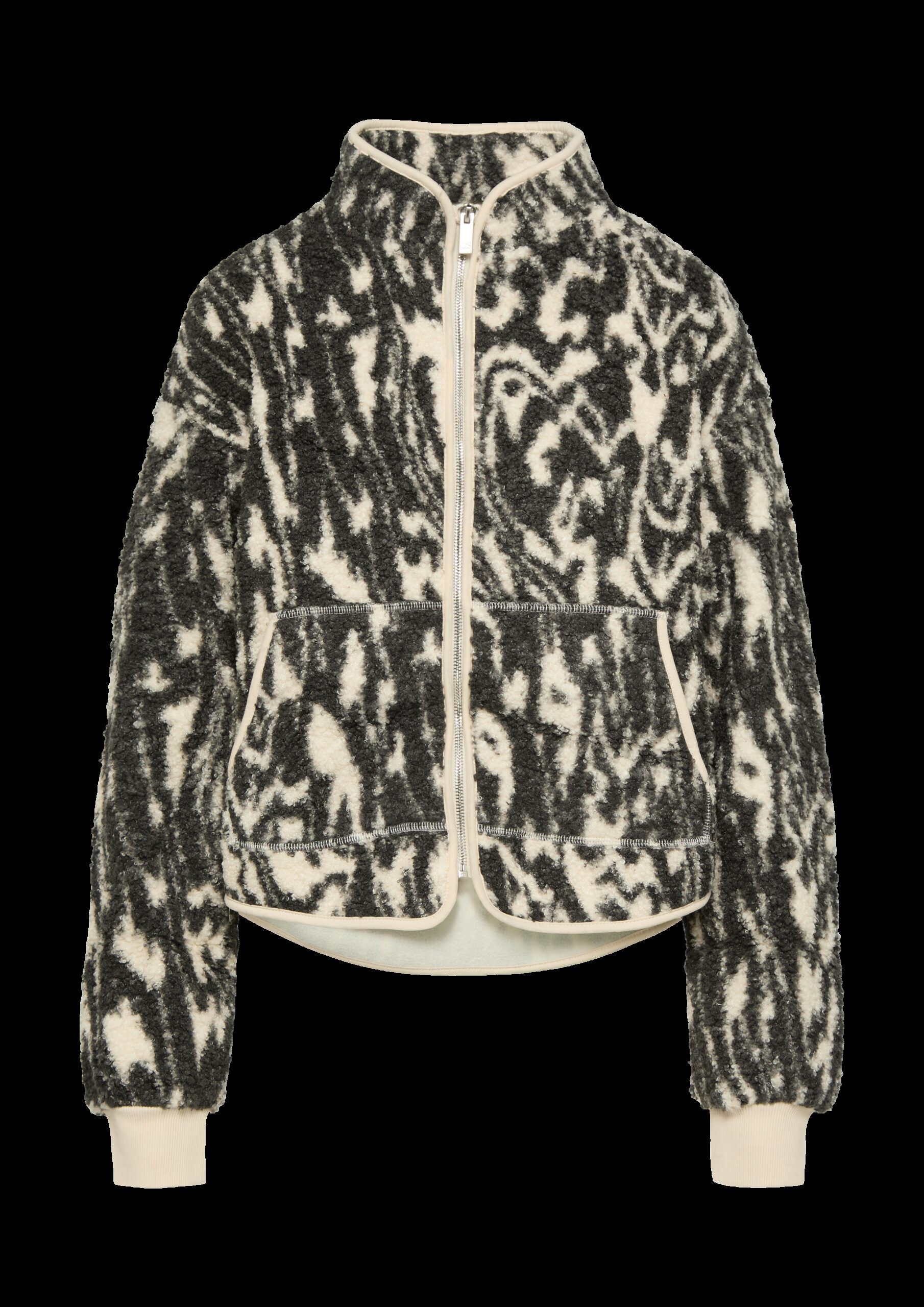 Teddyjacke mit All-over-Print