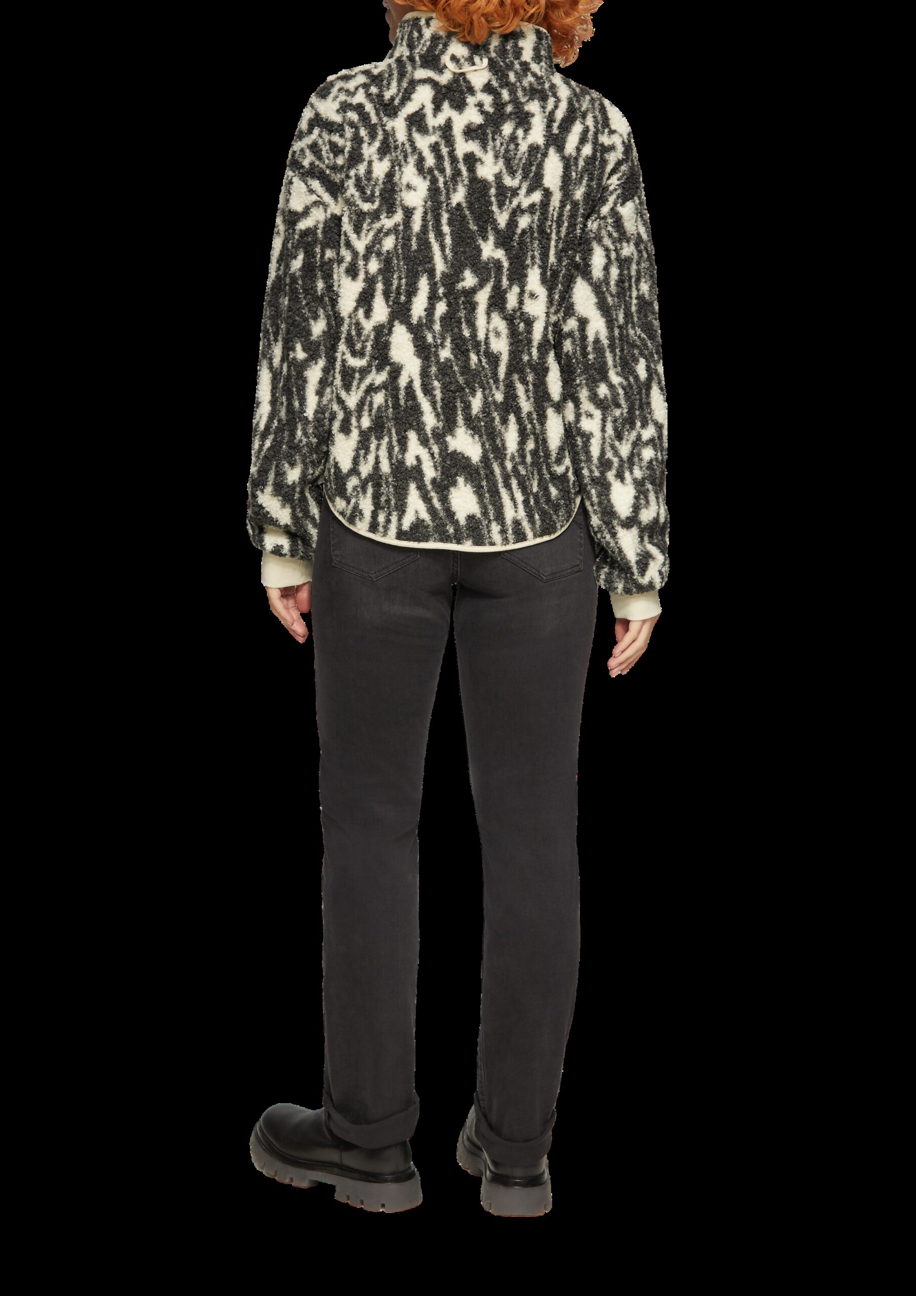 Teddyjacke mit All-over-Print