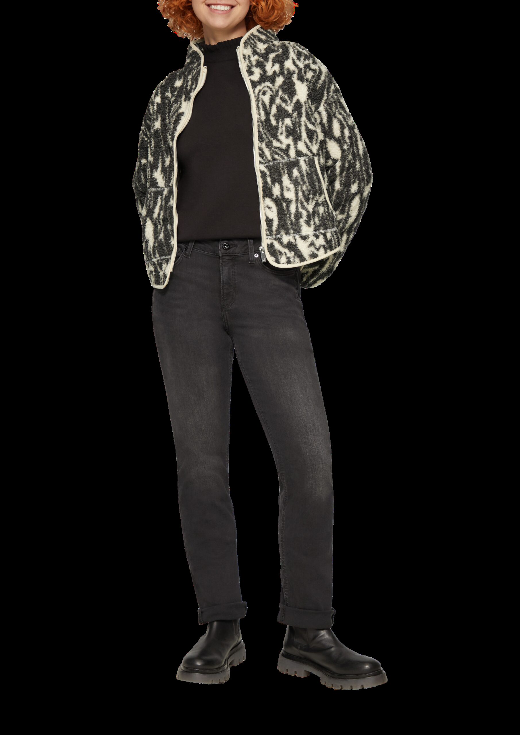 Teddyjacke mit All-over-Print