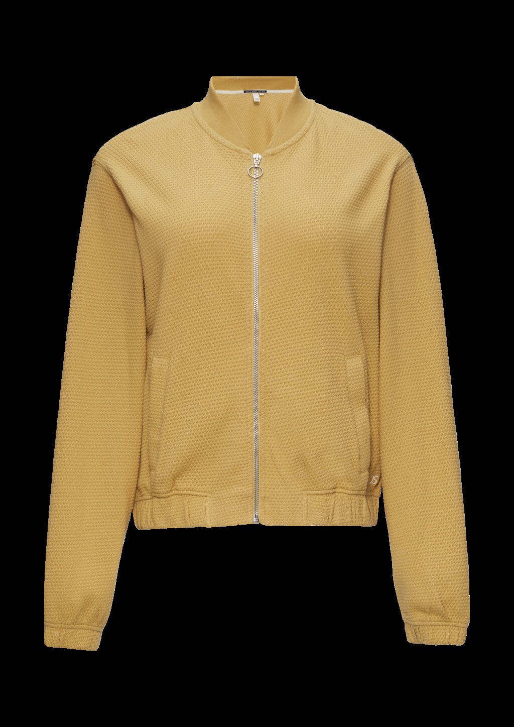 Strukturierter Sweat-Blouson aus Baumwollmix