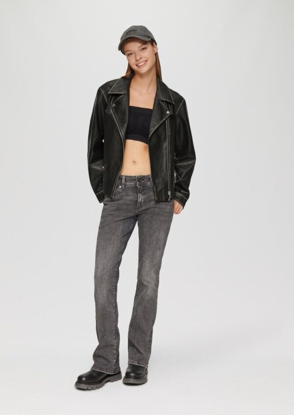 Bikerjacke in Leder-Optik