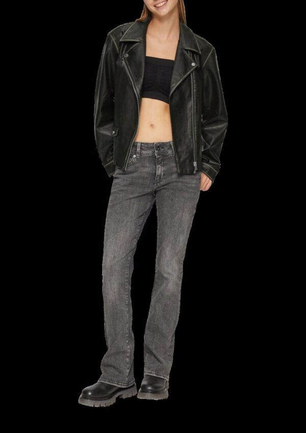 Bikerjacke in Leder-Optik