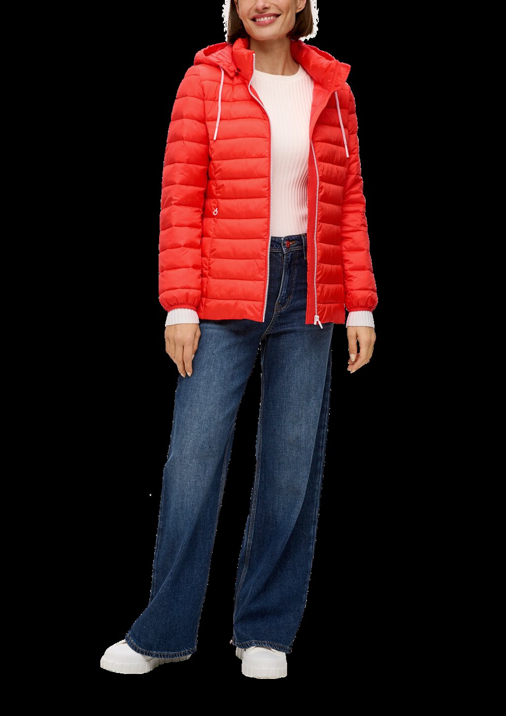 Leichte Steppjacke mit abnehmbarer Kapuze