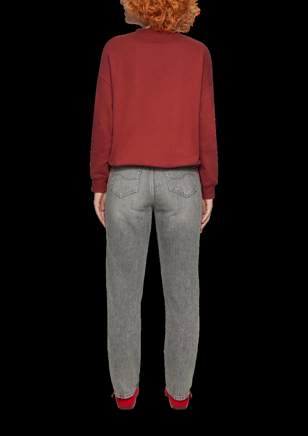 Lockeres Sweatshirt mit überschnittener Schulter