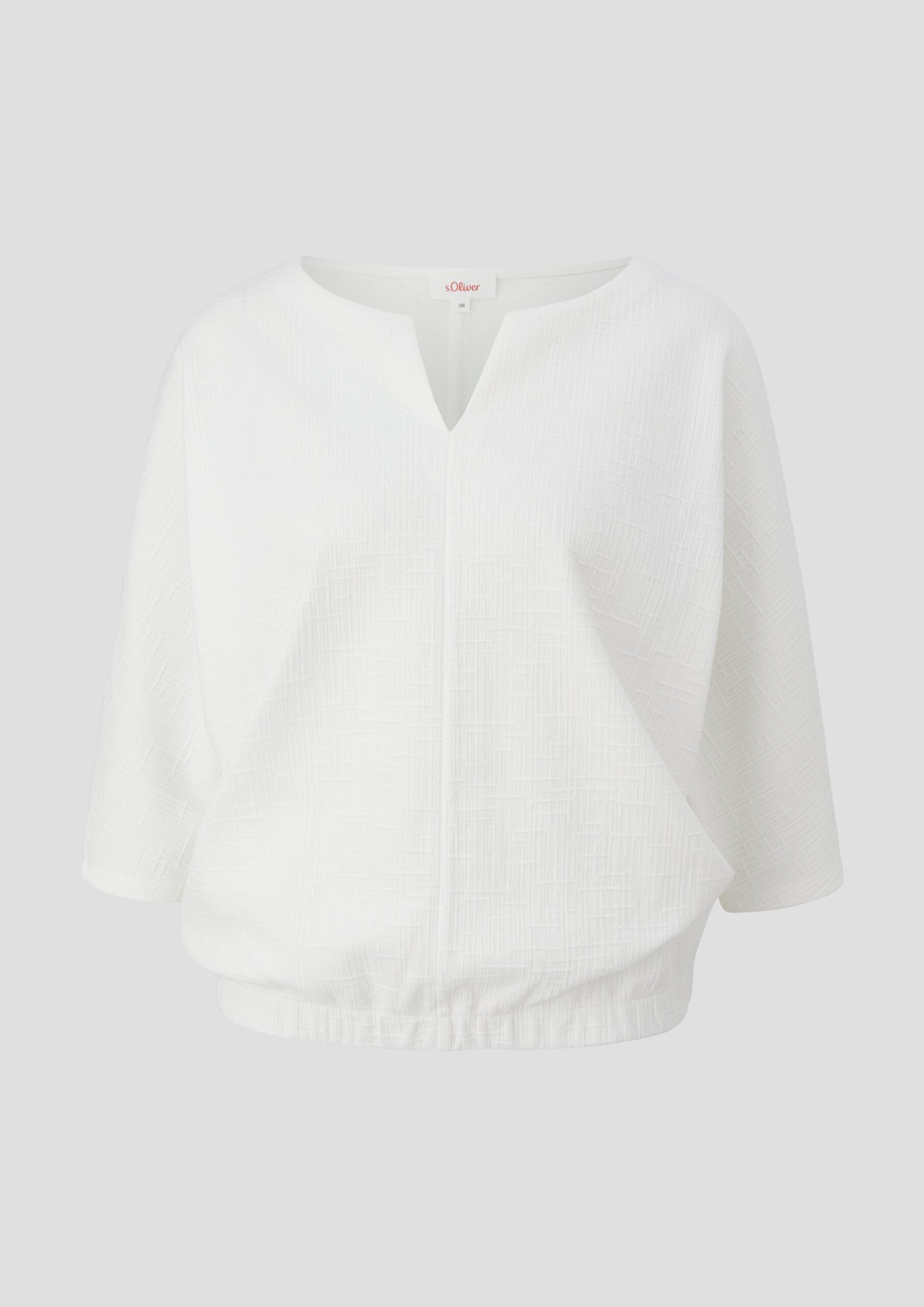 Jerseyshirt mit O-Shape und Musterstruktur