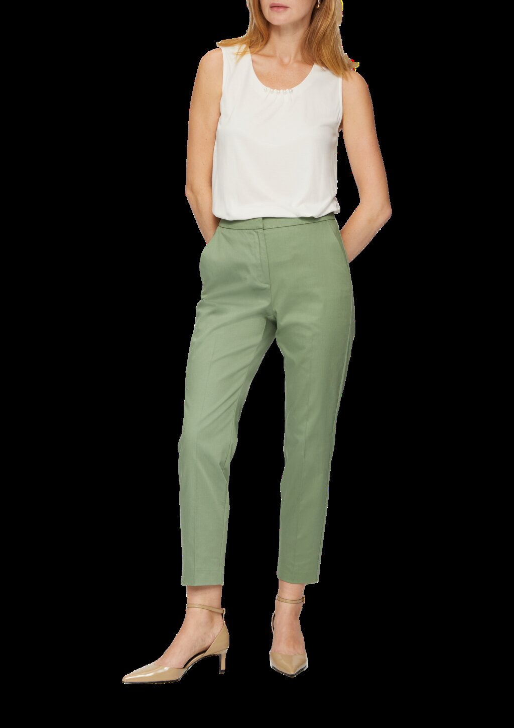 Top mit Schmuckperlen