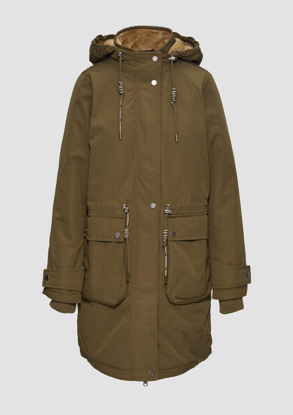 Gefütterter Parka mit Kapuze