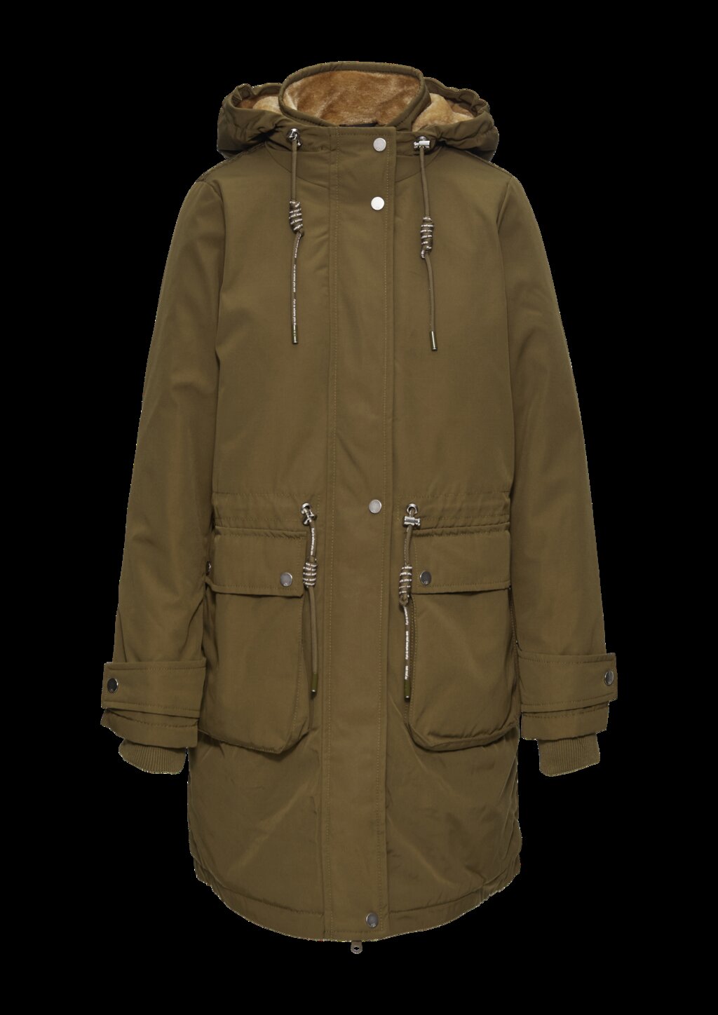 Gefütterter Parka mit Kapuze