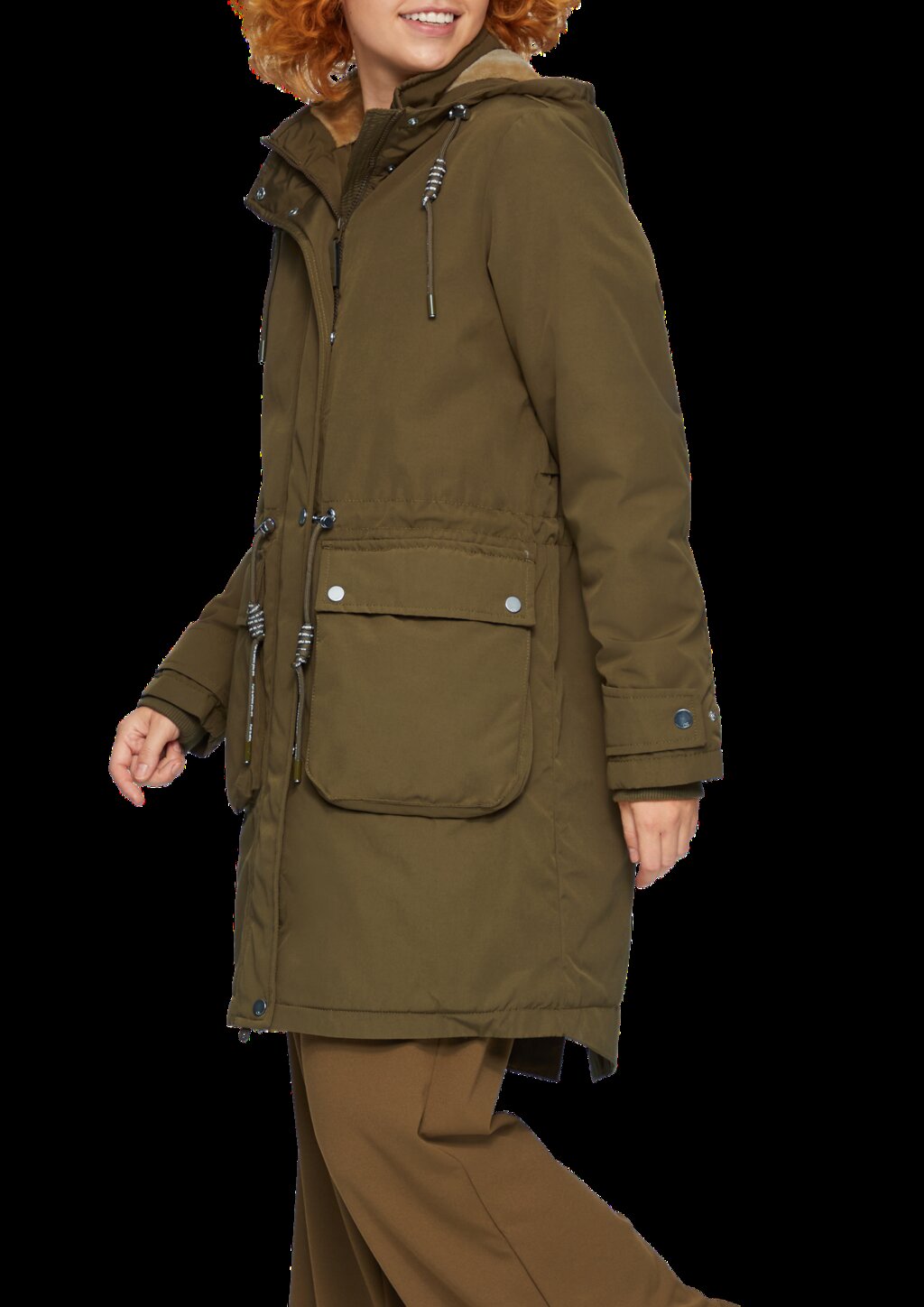 Gefütterter Parka mit Kapuze