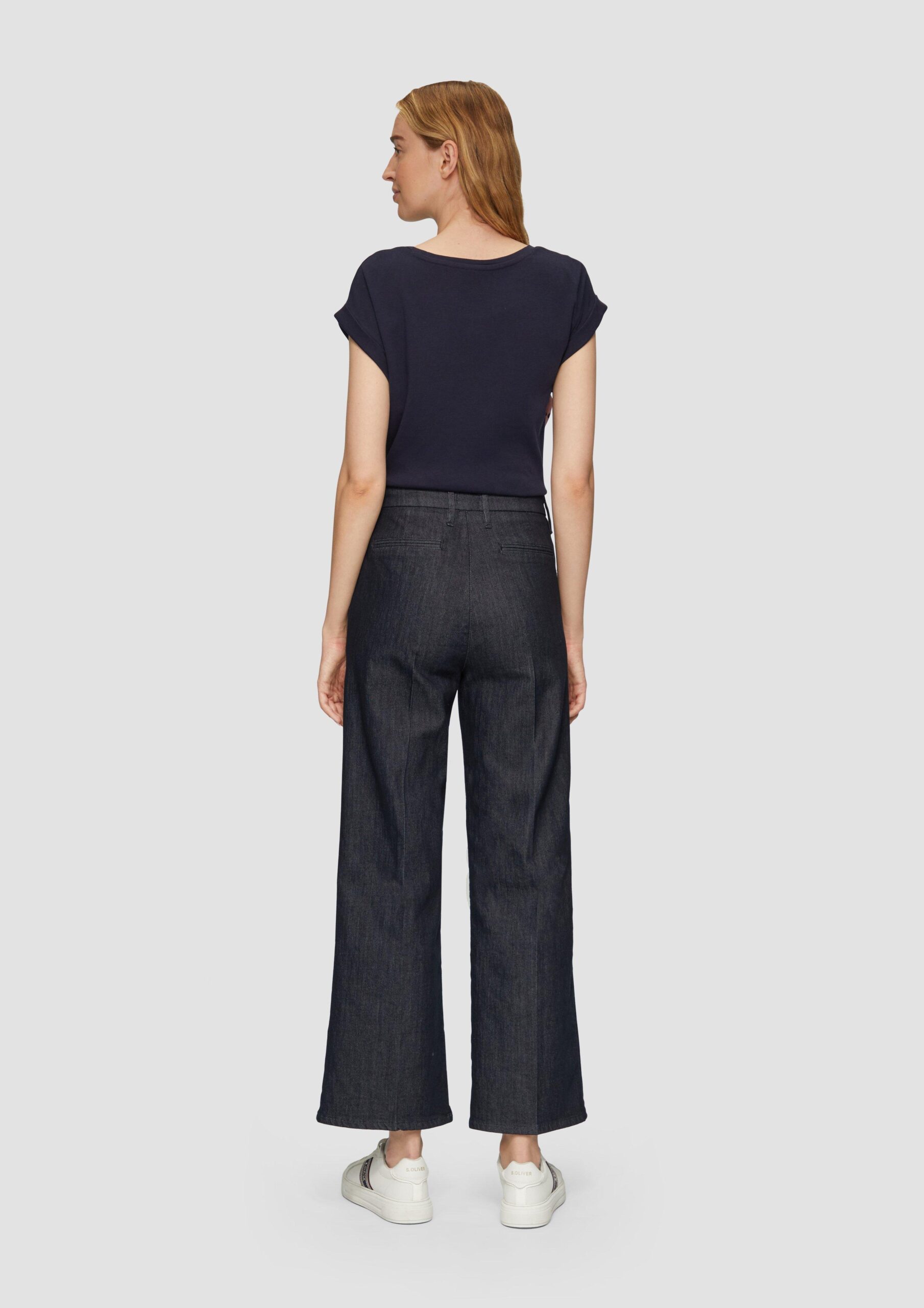 Blusenshirt im Fabricmix mit Pailletten