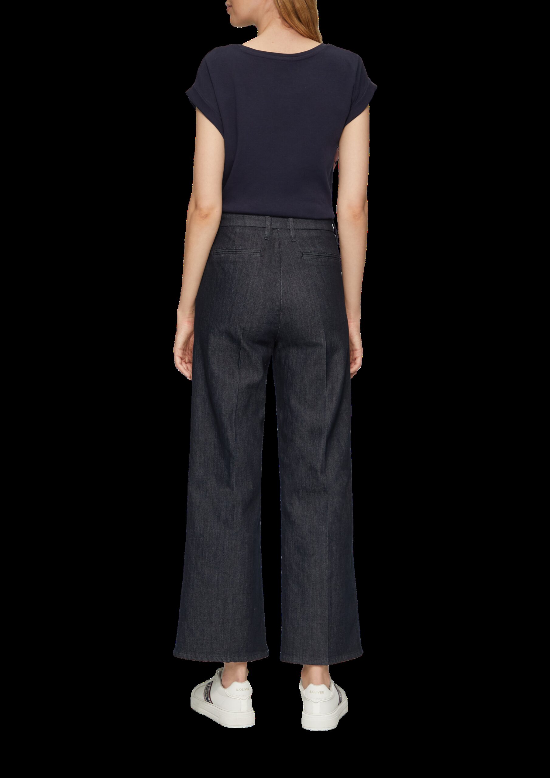 Blusenshirt im Fabricmix mit Pailletten