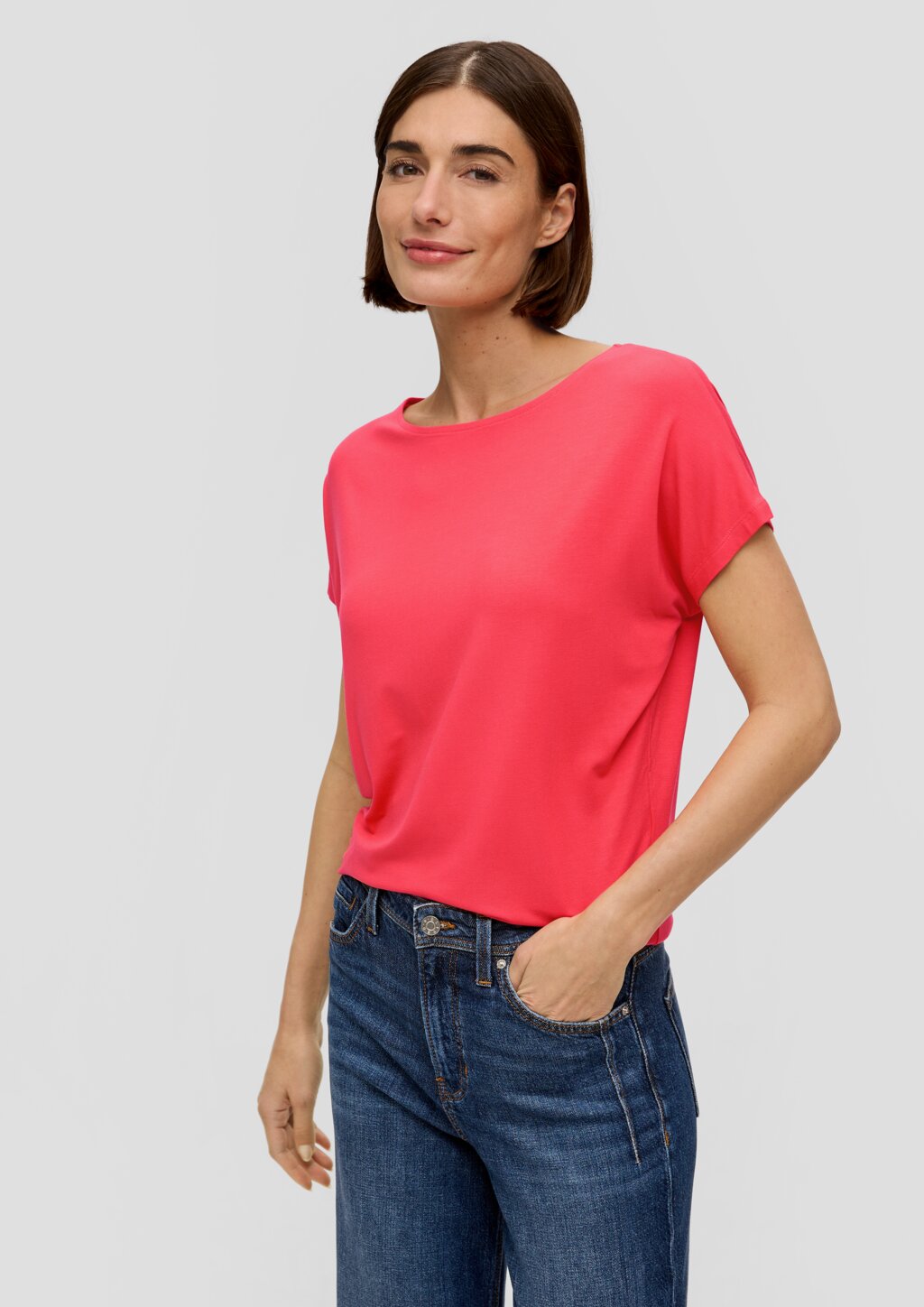 T-Shirt aus Viskosestretch