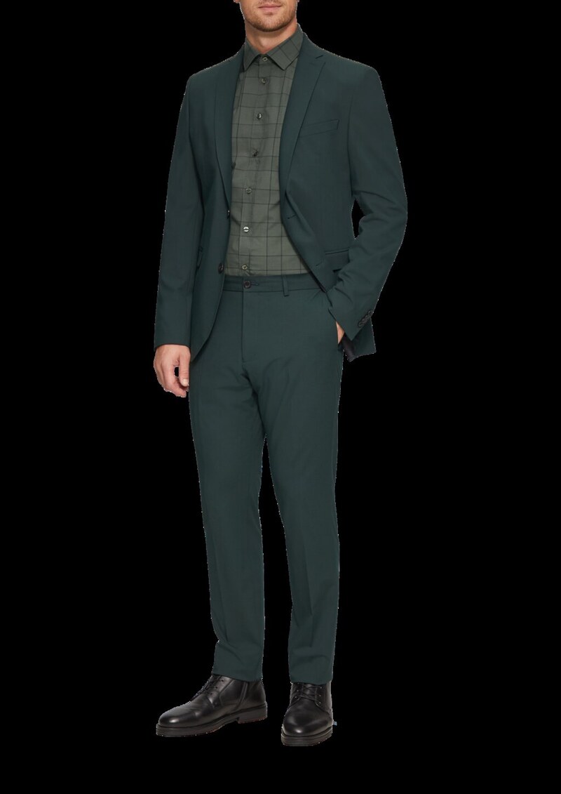 Tailored Fit: Kariertes Hemd aus Baumwollstretch