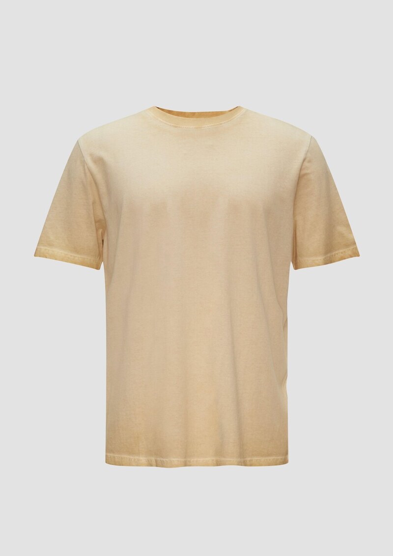 Gewaschenes T-Shirt mit Rundhalsausschnitt